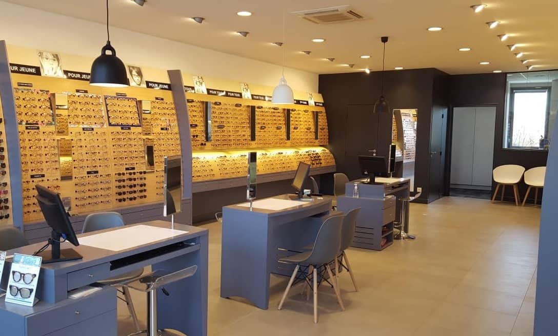 Intérieur boutique opticien à Saint symphorien sur coise 